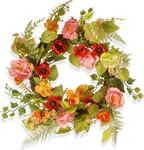 National Tree Company Spring & Summer Wreath 22 Inch Branch With Mixed.... Fixed Price $44.84.