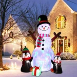 Ourwarm 6FT Christmas Inflatables Outdoor Decorations, Blow Up Snowman Pengui.... Fixed Price $61.27.