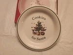 Nikko Happy Holidays Cookies For Santa Christmas Plate 8". Fixed Price $27.95.