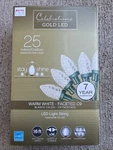 New Nib Celebrations Christmas String Lights C9 Led 25 16 Ft Warm White Green. Fixed Price $13.95.