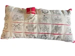 Bella Lux Christmas Countdown Throw Pillow Zipper Closuree 27"X14" Pre-owned. Fixed Price $13.74.