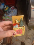 Vtg Christmas Collection Box Of Toys Ornament Train, Horse Tree 3 1/2". Fixed Price $13.00.