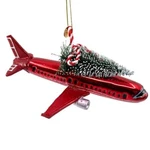 Blown Glass Airplane Ornament Jet Christmas Holiday Decoration. Fixed Price $21.99.