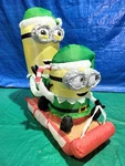 5' Gemmy Airblown Inflatable Christmas Minions Sled Scene Yard Decoration. Fixed Price $89.95.