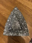 Vintage International Silver Co Christmas Tree Metal Candy Dish Trinket Tray. Fixed Price $15.00.
