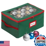 Holdn Storage Christmas Ornament Box With Dividers Fits 72-3. Fixed Price $45.90.