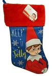 On The Shelf Ruz Red Furry Top Christmas Stocking New 16 Inch. Fixed Price $17.44.