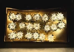 20-LIGHT Silver Stars Vintage Incandescent Christmas Novelty Set 20FT New 4274. Fixed Price $18.95.