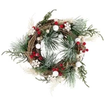Northlight Snowflakes Berries Winter Foliage Mini Christmas Wreath 10". Fixed Price $16.49.