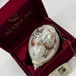 Ne Qwa Art Glass Christmas Ornament Clare Mackie Hogs And Kisses In Box Pigs. Fixed Price $29.75.