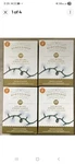 Lot Of 4 Wondershop 9.5' 3MM 100CT Led Micro Christmas String Lights, Green Wire. Fixed Price $33.83.