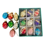 16 Kurt Adler Christmas Ksa European Glass Egg Shaped Holiday Ornaments Set Box. Fixed Price $52.24.