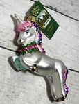 Prancing Unicorn Glass Ornament - 12472 Old World Christmas. Fixed Price $12.15.