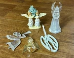 Set Of 5 Angel Christmas Ornaments. Fixed Price $21.99.
