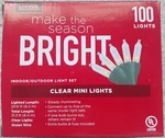 Living Solutions 100 Incandescent Clear Mini Lights Nib. Fixed Price $6.75.