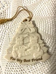 Lenox Porcelain "for My Best Friend" Christmas Tree Ornament - Teddy Bears. Fixed Price $15.30.