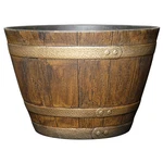 Home & Garden Whiskey Barrel Planters - Wooden Finish Flower Pot De.... Fixed Price $50.39.