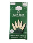 Holiday Time Mini Light Set 20 Count, Clear,green. Fixed Price $22.99.