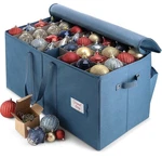 Hearth & Harbor Large Ornament Storage Box 24" Blue Holds 128 New. Fixed Price $25.00.