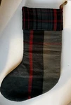 Winter Plaid Woven Christmas Stocking Green/red/black - Hearth & Hand Magnolia. Fixed Price $16.99.