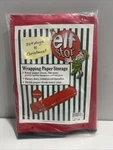 Elf Christmas 40 Inch Red Wrapping Paper Storage Tube With Handle. Fixed Price $18.00.