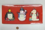 New! Living Quarters Photo Picture Frames Christmas Ornaments Lot Of 3 Santa. Fixed Price $5.98.