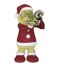 12" Animated The Grinch Santa Suit Playing Trombone Christmas Tabletop Decor. Fixed Price $58.99.
