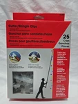 25 Count Gutter And Shingle Clips By Dyno Seasonal Solutions, Clear. Fixed Price $8.00.