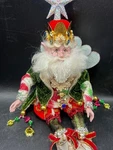 Mark Roberts Fairy Glasses Crown Jewels King Star Christmas Bells 10" Vgc Htf. Fixed Price $98.89.