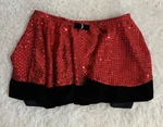 Vintage Skirt Childs Medium Velvet Red Sequins Costume Holiday Christmas Dance. Fixed Price $15.00.