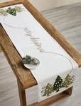 Mud Pie White Christmas Tree Table Runner. Fixed Price $9.99.