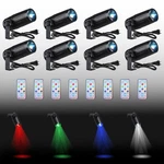 Yescom 8PC Led Disco Ball Stage Effect Pinspot 20W Rgbw Remote. Fixed Price $199.90.