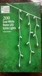 Home Accents Holiday 200-LIGHT Cool White Icicle Dome Set. Fixed Price $22.49.