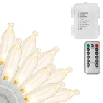 Battery Operated Christmas Lights, 33FT 100 Led Warm White String With.... Fixed Price $23.43.