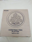 Home Interiors & Gifts Round Christmas Tree Platter 13" #8953BD Original Box. Fixed Price $19.99.