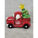 Mr Christmas Lighted Ceramic Red Truck Santa H223357 Farm Fresh Cut Trees. Fixed Price $29.98.
