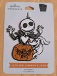 Hallmark Jack Skellington & Zero Halloween Metal Ornament Ship!. Fixed Price $17.90.