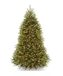 National Tree Dunhill Fir Hinged With 700 Clear Lights. Fixed Price $349.90.
