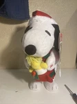Snoopy Christmas Santa Hat Woodstock 13" Side Stepper Music Peanuts Theme Gemmy. Fixed Price $20.00.