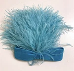 Vintage 50S Real Feather And Velvet Bow Fascinator Hat With Netting. Fixed Price $119.90.