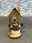 Snowman Tea Light Holder Crazy Mountain Christmas 'there's Place Like Home'. Fixed Price $24.95.