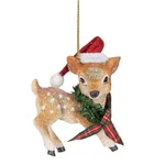 Northlight 3-INCH Reindeer Wearing Santa Hat And Plaid Bow Christmas Ornament. Fixed Price $15.49.