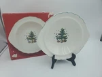 New In Box Nikko Happy Holidays Christmas Tree Vegetable Bowl 10". Fixed Price $26.09.