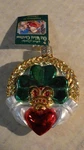 Old World Christmas Glass Blown Ornament, Shamrock Ireland W/tags) Claddagh. Fixed Price $45.00.