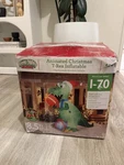 8-1/2 Lighted Original 2018 Gemmy Animated Dinosaur T-rex Inflatable Airblown. Fixed Price $250.00.