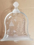 Celebrations Crystal Clear 7" Bell Of Christmas Frosted Plate #312289. Fixed Price $9.99.