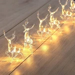 1.5/3M 3D Christmas Festive Reindeer Shaped String Lights Indoor Tree Decoration. Fixed Price $29.99.