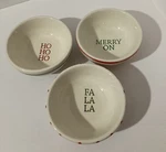 Mud Pie Set Of 3 Ramekins Red Stripe 2017 Christmas Theme Very Cute Dippingbowls. Fixed Price $29.99.