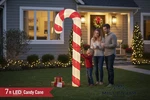 7 Ft Led Candy Cane Prop Light Up Christmas Yard Decoration Home Accents Holiday. Fixed Price $294.25.