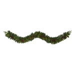 Nearly Natural 9FT Mixed Pine Christmas Garland W/ 50 Clear Led Lights Berries. Fixed Price $49.99.
